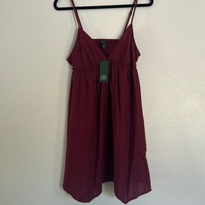 Wild Fable Burgundy Sun Dress Medium // Brand New